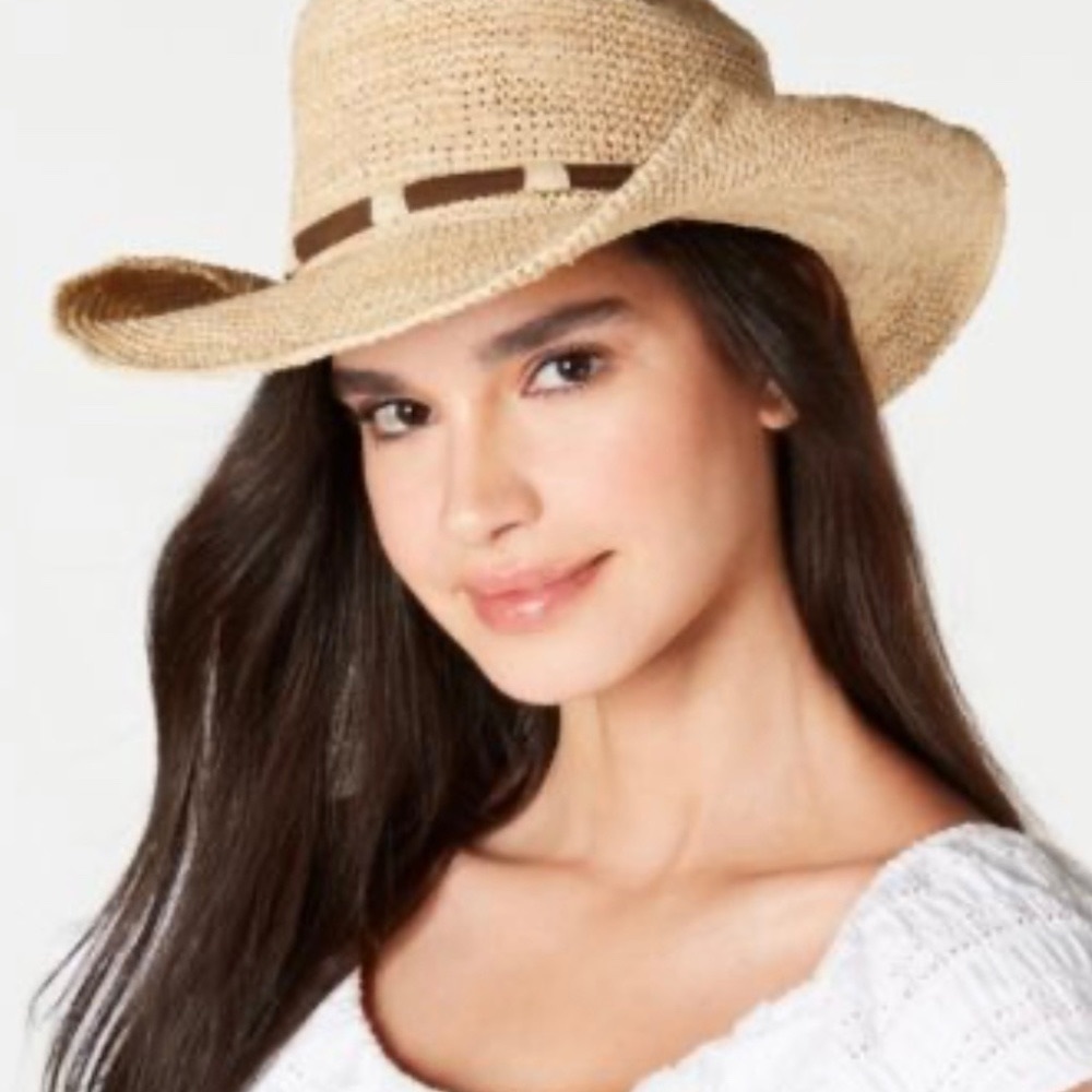 Frye Raffia Dean Cowboy Hat
